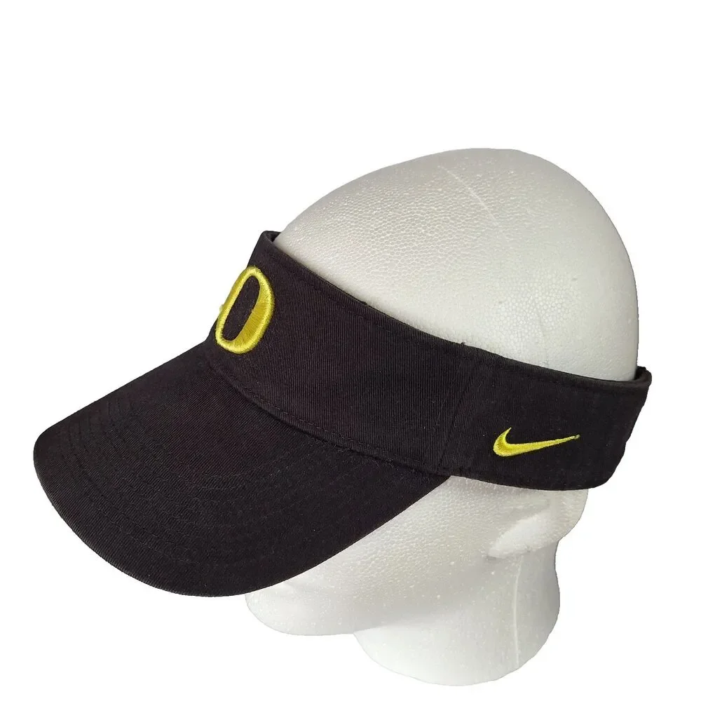Oregon Ducks Visor Hat Cap Nike Heritage86 Strapback Black Yellow at&t Football